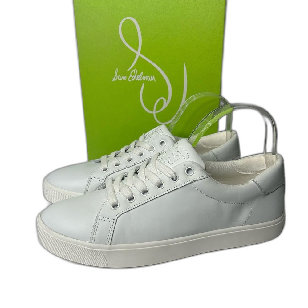 Sam Edelman White Minimalist leather Sneakers 10.5